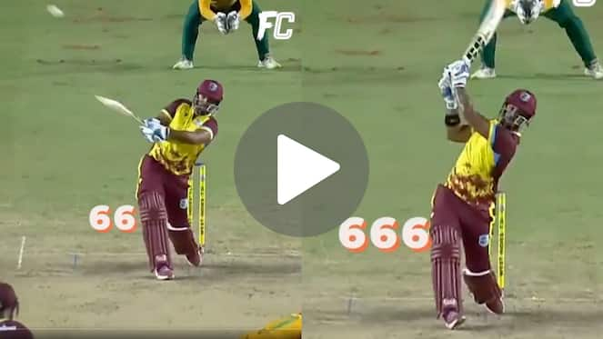 [Watch] Pooran Shocks Samson's IPL Teammate With 4 Consecutive Sixes In WI vs SA 1st T20I